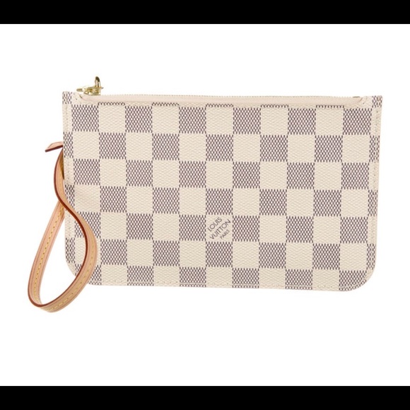 Louis Vuitton Damier Azur Neverfull MM Pochette - Picture 3 of 12
